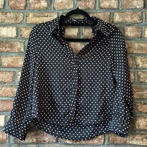 Zara polkadot blouse